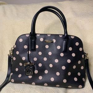 Kate Spade shoulder satchel polka dots